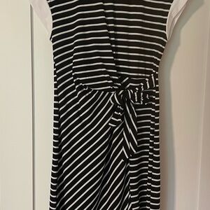 NWT Black and White Striped Dress